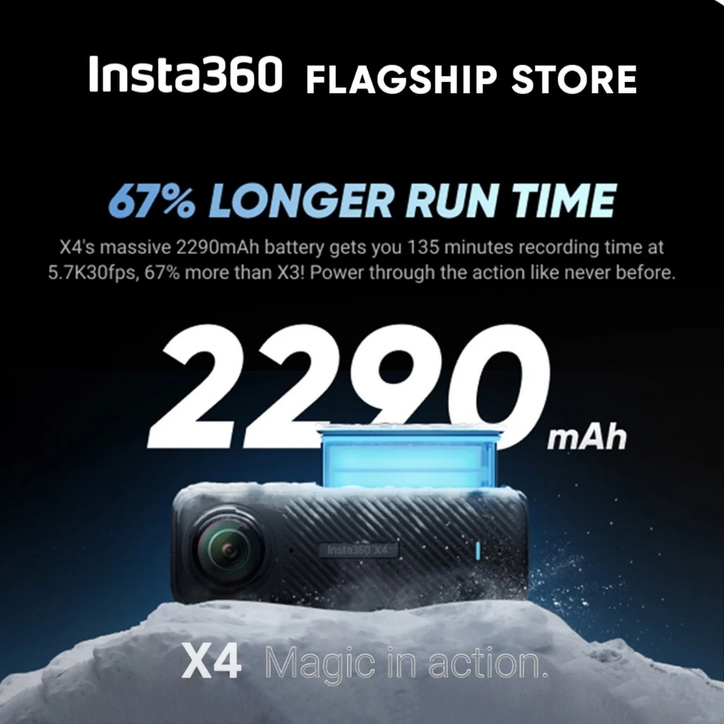 Insta360 X4 กล้องแอคชั่น 8K 360 Action Camera thumbnail 9