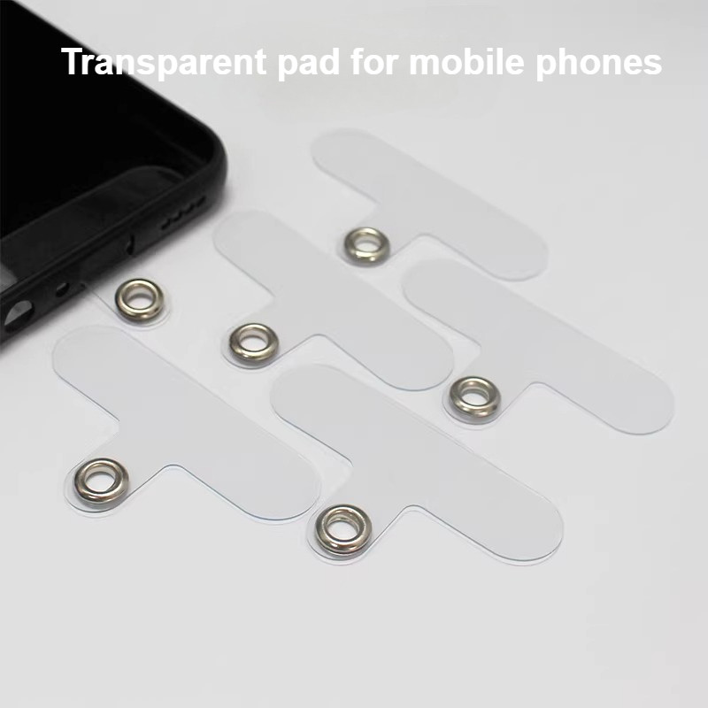 คลิปโทรศัพท์โปร่งใส Universal Phone Lanyard แผ่นป้องกันการสูญหายคลิปรูปตัว T ประณีตแข็งแรงทนทาน