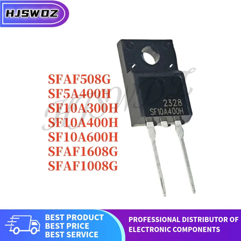10PCS SFAF508G SFAF1608G SFAF1008G SF10A400H SF10A400 SF10A600H SF10A300H SF5A400H TO-220F Fast reco