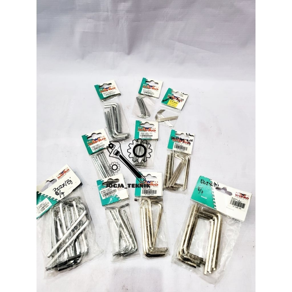 Wipro 1.5MM - 6MM Standard Hex Key / Wipro Standard Hex Key