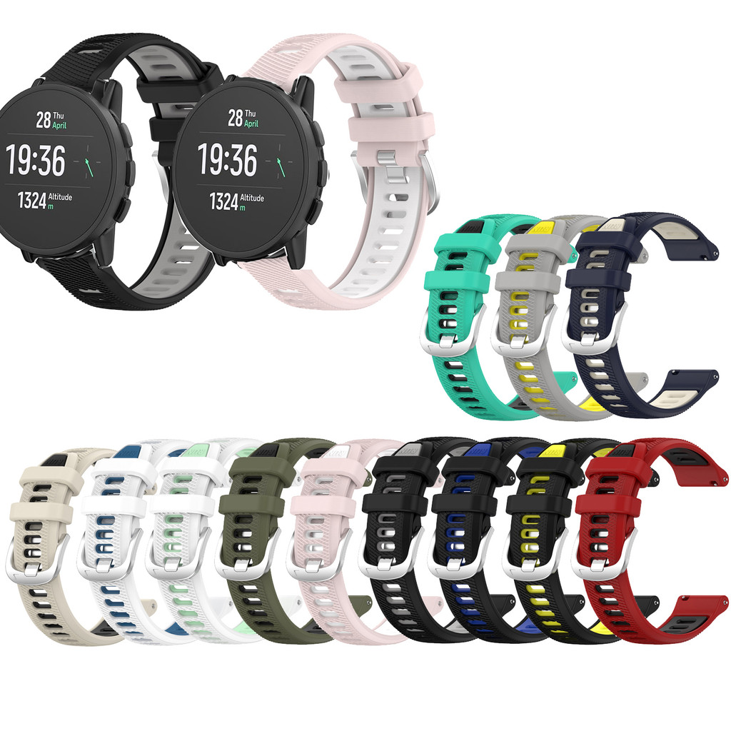 ซิลิโคนกีฬานาฬิกาสําหรับ Suunto Race 2 Run Race S แนวตั้ง 2 Nautic S 5 Suunto 9 Peak Pro Smartwatch 
