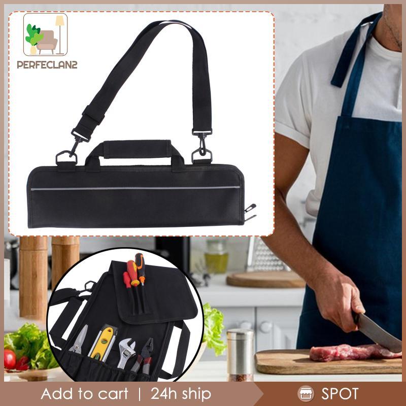 [Perfeclan2] Chef Knives Storage Bag Portable Oxford Cloth Holder Organizer Knife Roll Carry Case fo