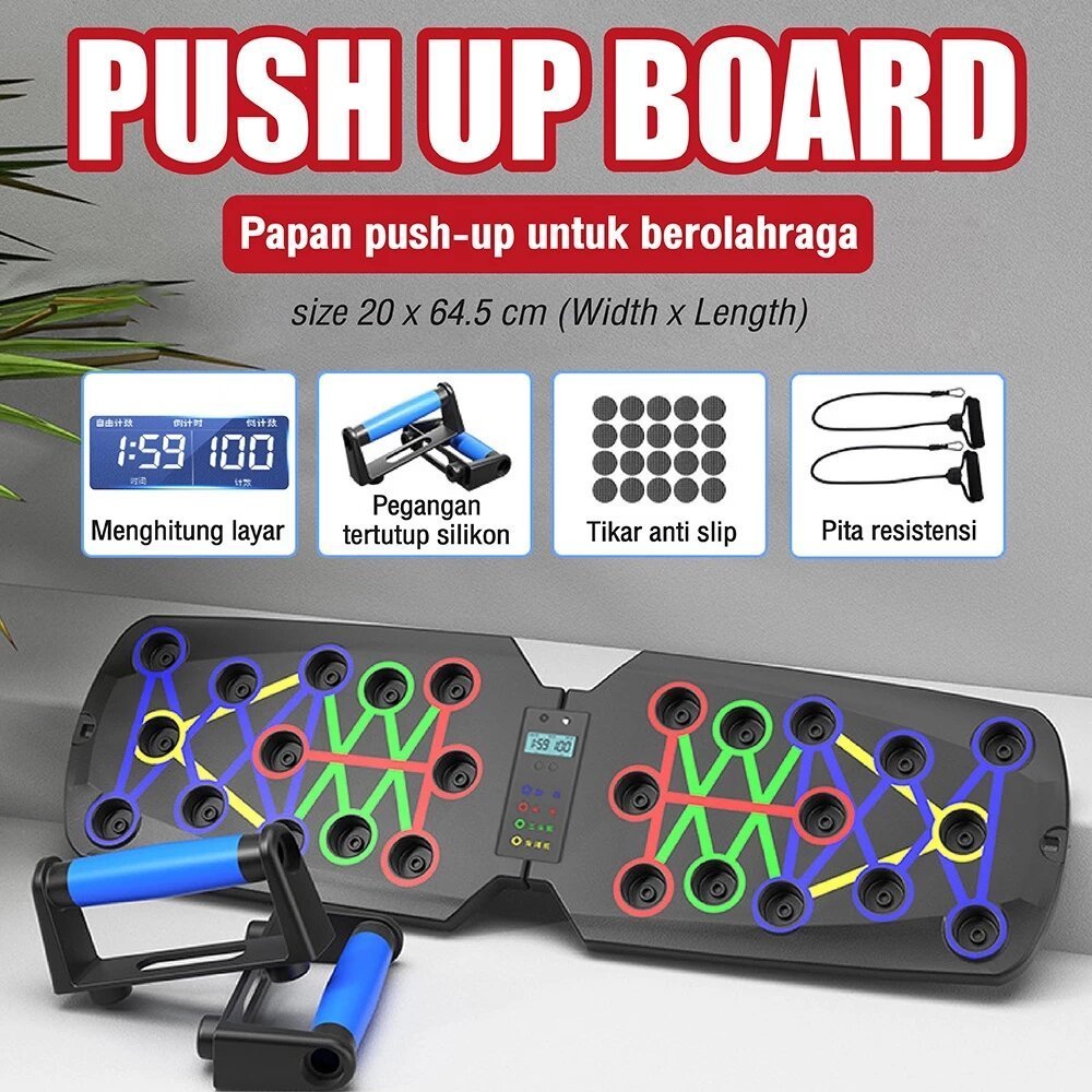 Push Up Board Push Up Stand อุปกรณ์ออกกําลังกาย โหมดฝึก Push Up 31 แบบ