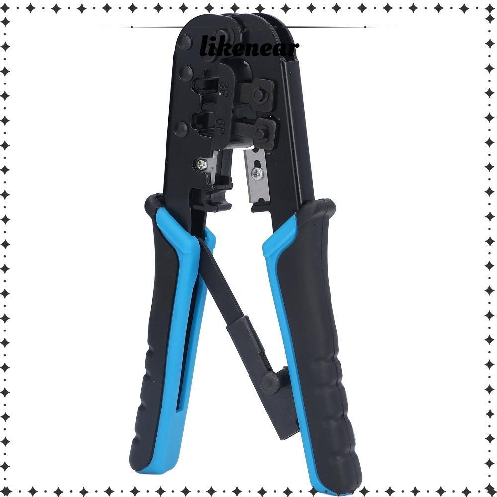 LIKENEAR RJ45 Crimp TOOL, 6 in 1 All-in-One Modular Crimping TOOL, เครื่องตัดและ Stripper RJ11/RJ12 