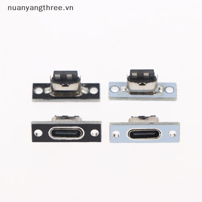 USB 31 Type C Screw Mount Female Connector 2 Pin Interface สําหรับ Maker Projects และ DIY อัพเกรดใหม