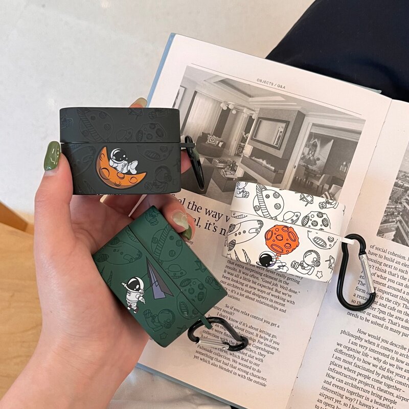 นักบินอวกาศเหมาะสําหรับ Sony wf1000xm6 เคสหูฟังบลูทูธ Sony xm6 เคสป้องกันเชลล์ Sony XM6 การ์ตูนสร้าง
