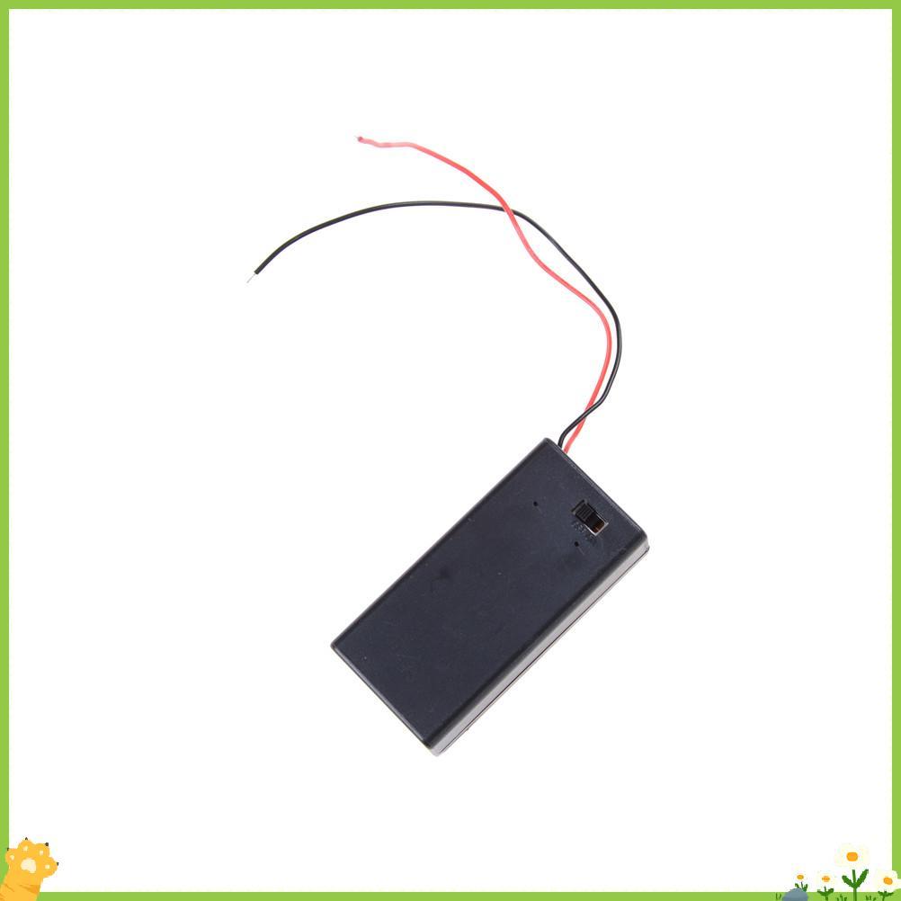 [JL] 1 ชิ้น 9 โวลต์แบตเตอรี่ผู้ถือสวิทช์เปิด/ปิด 9 โวลต์กล่อง Pa Power Toggle null