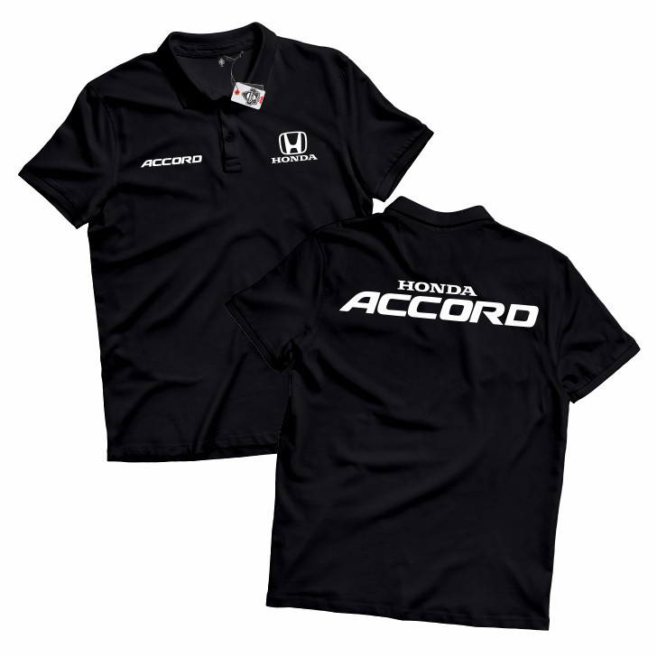 เสื้อโปโล Honda Accord Logo DB Car Polo Shirt Unisex Collar T-Shirt