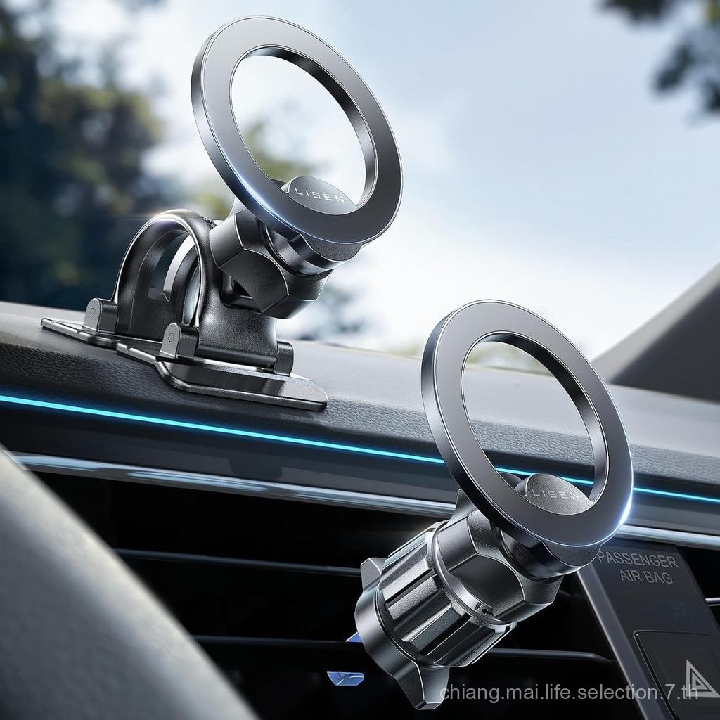 LISEN สําหรับ MagSafe Car Mount [2026 Super Strong Magnets] ที่วางแม่เหล็กสําหรับรถยนต์ [Vent&Dash] 