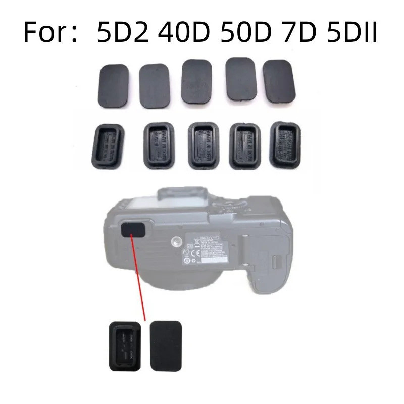 1pcs USB Square Plug ด้านล่างอุปกรณ์เสริมอินเทอร์เฟซยางสําหรับ canon 5d2 40D 50D 7D กล้องซ่อม