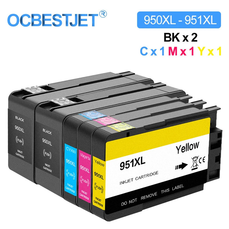 OCBESTJET สําหรับ HP 950 951 950XL 951XL ตลับหมึกสําหรับ HP Officejet Pro 8100 8600 8610 8620 8630 2