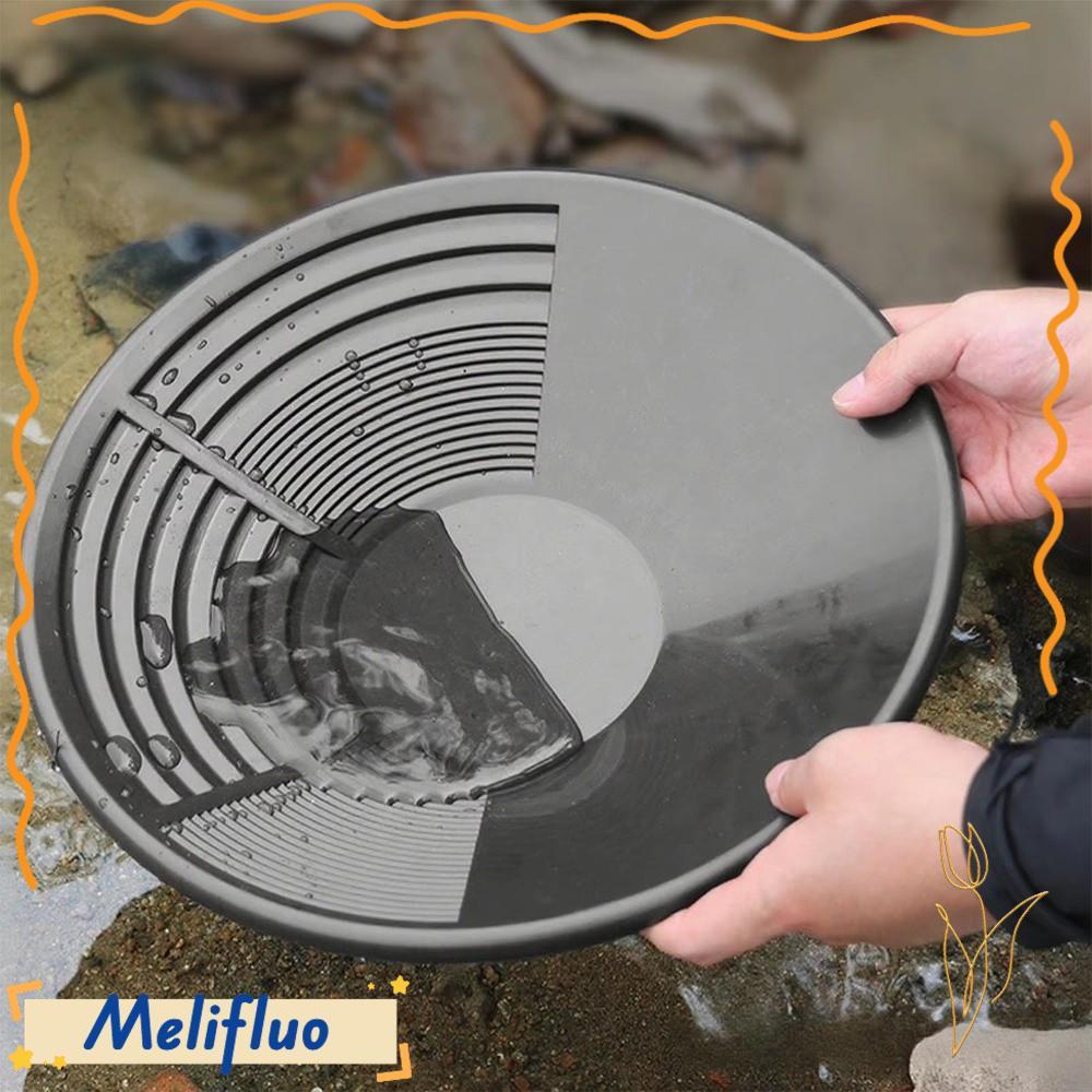 MELIFLUO เครื่องมือแพนนิ่งทอง,พร้อมการออกแบบ Riffle กระทะทองที่ทนทาน, พลาสติกกลางแจ้งความจุขนาดใหญ่เ