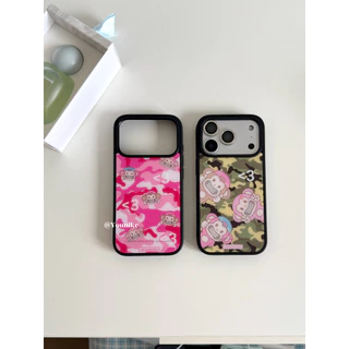 สาวเกาหลีหัวใจการ์ตูนน่ารักลิงน้อยเหมาะสําหรับ iphone17pro/17promax เคสป้องกัน Apple 16 เคสโทรศัพท์ 16promax เคสป้องกัน 15/13/14 เคสกันกระแทก 11/12/12promax/15plus/17air