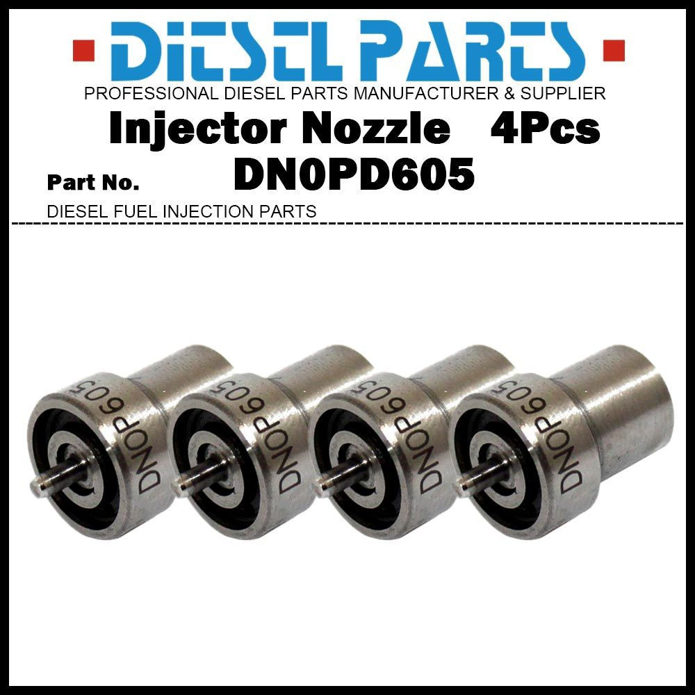 4x ดีเซลหัวฉีดน้ํามันเชื้อเพลิงหัวฉีดเคล็ดลับ DN0PD605 DNOPD605 สําหรับ Mazda Titan Bongo J19A J19G 