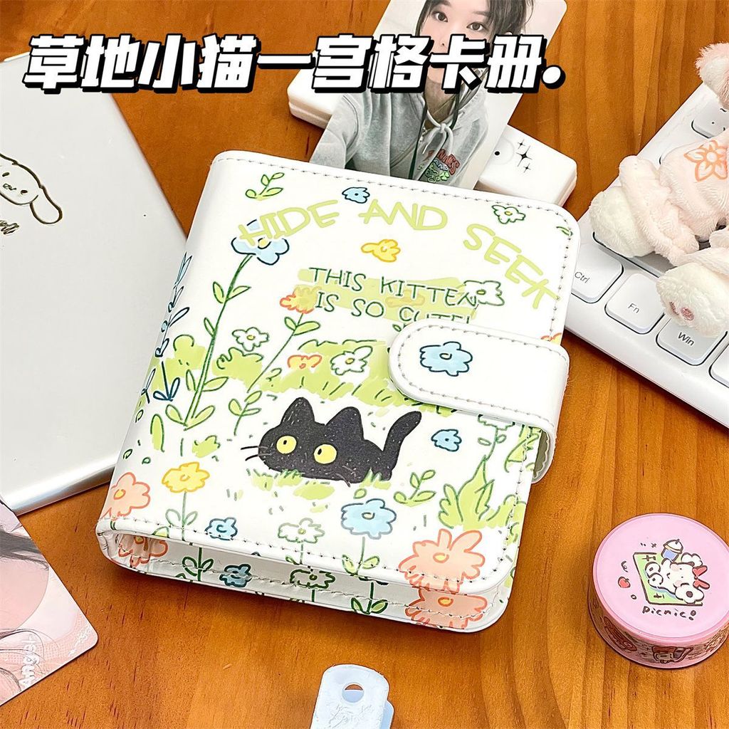 มินิขนาดใหญ่-ความจุการ์ดหนังสือน่ารักหญ้าลูกแมว ยี่กงเกอ การ์ดหนังสือนักเรียนมูลค่าสูงสะดวกขนาดเล็กบ