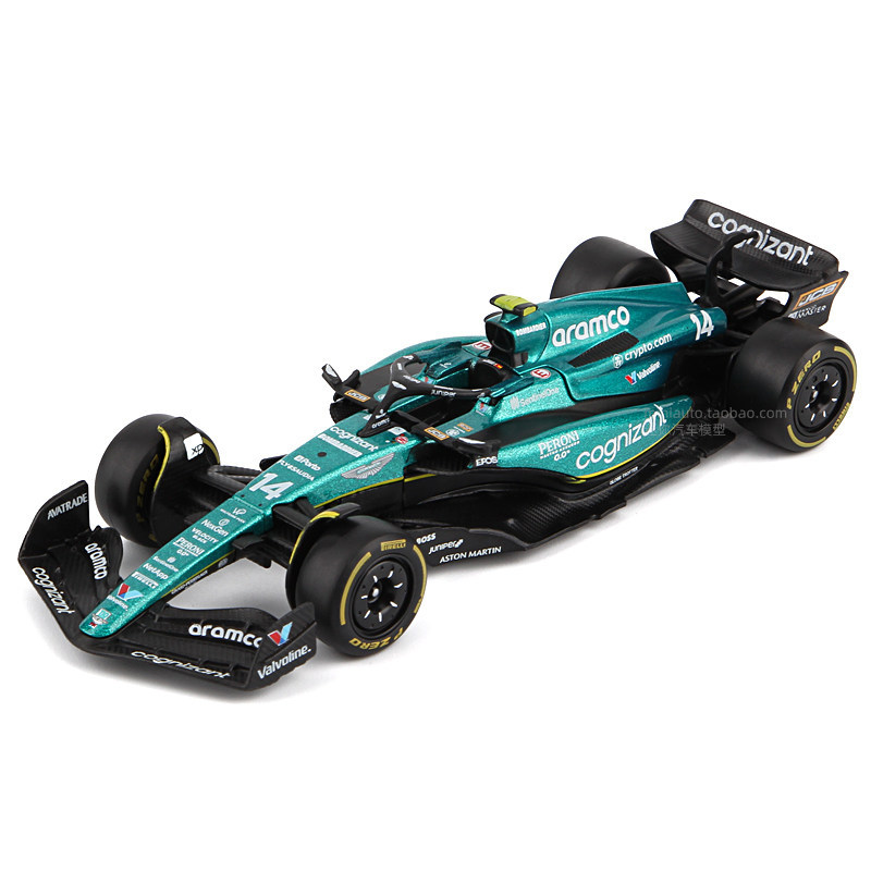 [โมเดลรถของเล่น] Than America High F1 1: 43 Aston Martin F1 Racing Car Model AMR23 Formula Alloy Car