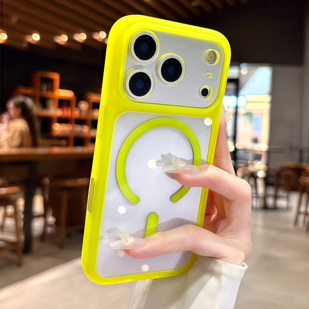 คุณภาพสูง AI ปุ่ม โดปามีน เคสแม่เหล็กใสสําหรับ ไอโฟน 17 16 15 14 มือโปร สูงสุด ซิลิโคนกันกระแทกฝาครอบกันชน