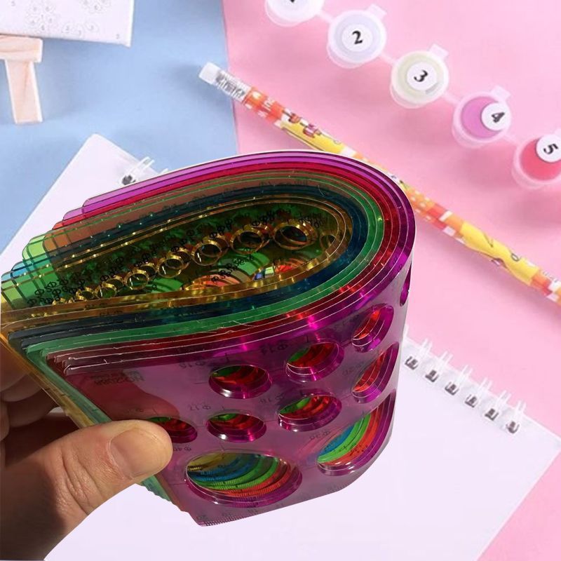 Yan Paper Template Ruler Tool Shaping Circle Drawing Universal