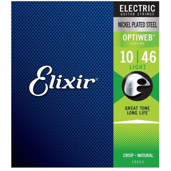 สาย Elixir 19002/19052 กีตาร์ไฟฟ้าพร้อมเคลือบ Optiweb