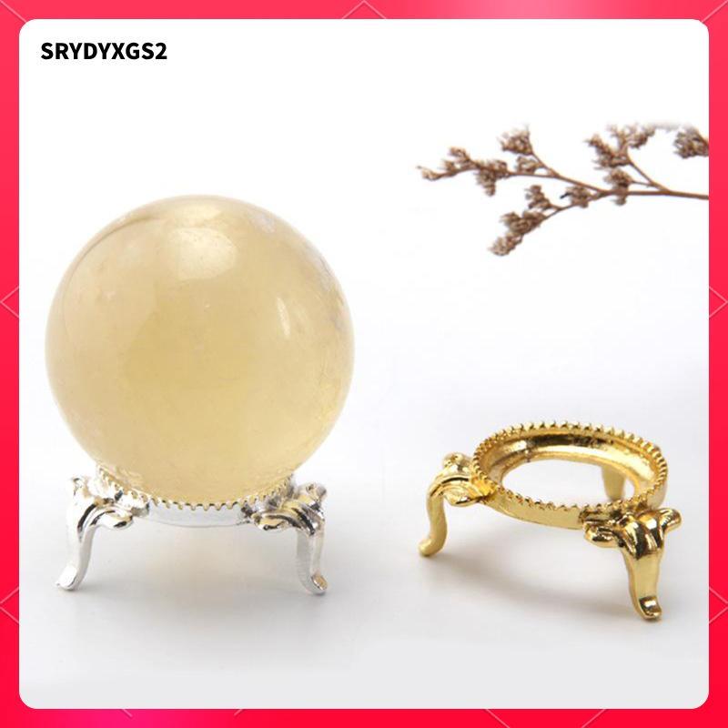 [Srydyxgs2] Mineral Display Holder Stand Metal Crystal Rock Collectible Base for Geode Sphere Fossil