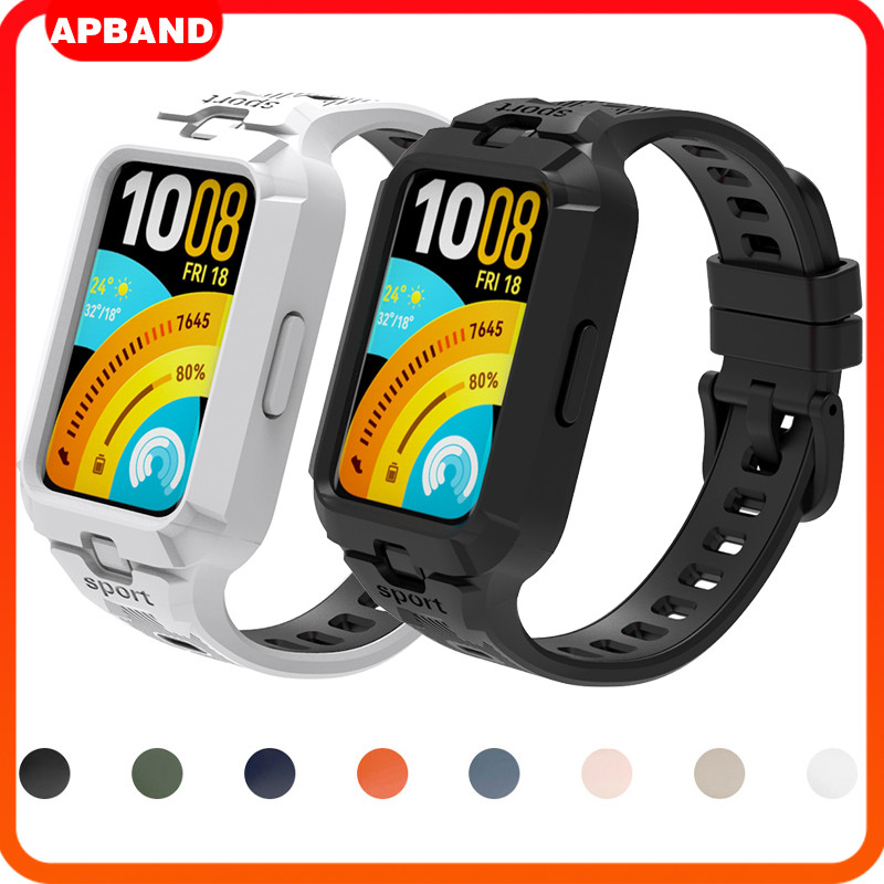 สายรัดกรณีซิลิโคน for Smart Watch Huawei Band 11 / Huawei Band 11 Pro อุปกรณ์ปกป้องหน้าจอกีฬา for Huawei Band 11 NFC