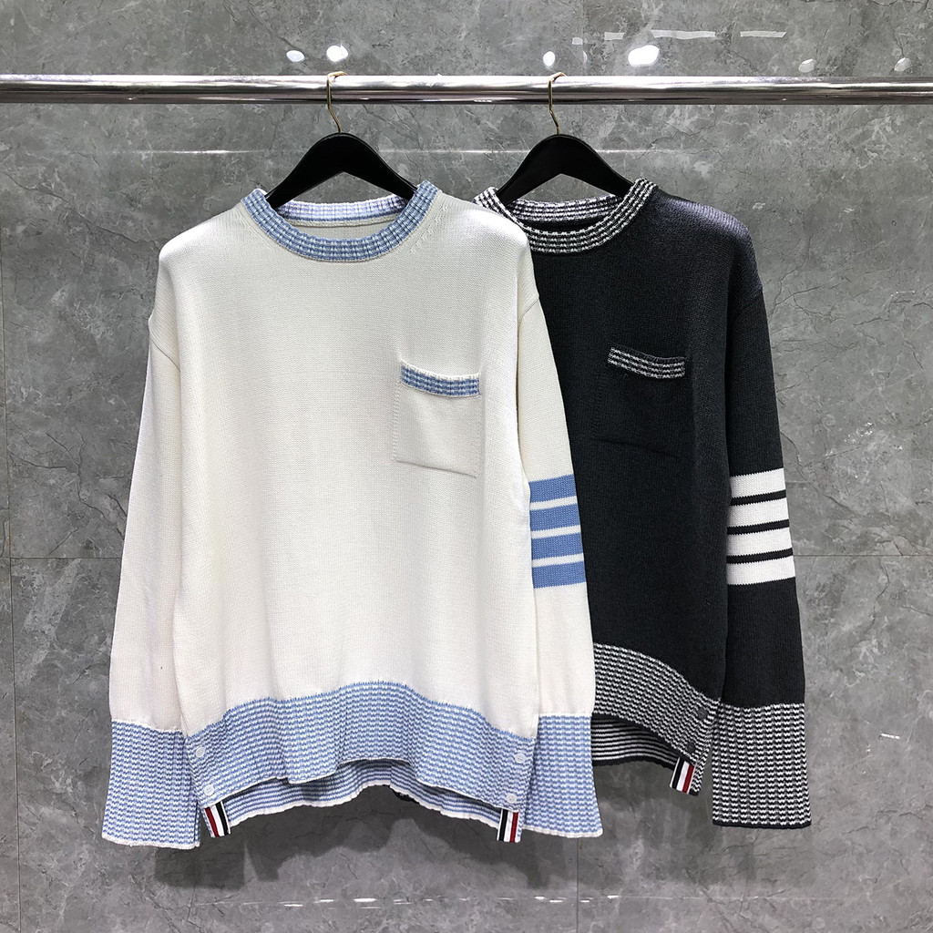 RCTI thombrowne Women's autumn and winter loose, casual, age-reducing sweater with a dog print on th