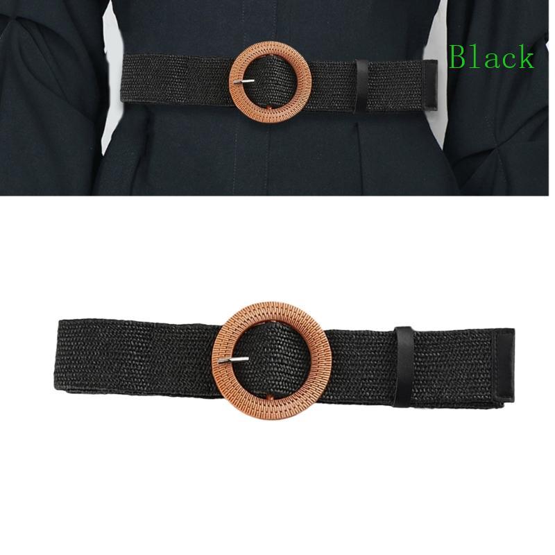 Bohemian Crochet Belt Aesthetic Stretchy Belt Wide Waistband Women Accessories