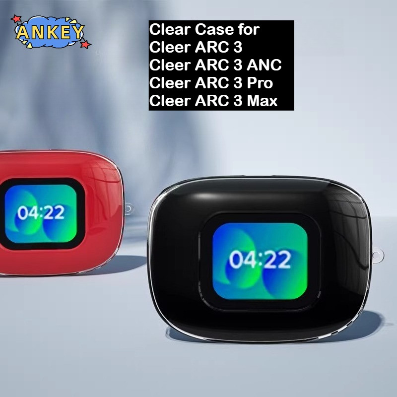 for Cleer ARC 3 Max / ARC 3 ANC / ARC 3 Case Protective Transparent Clear TPU Covers Cleer ARC 3 Pro