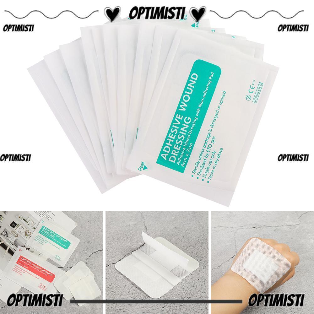OPTIMISTI8E 5/10 ชิ้นแผล Dressing Band, Breathable 6x7 ซม.6x10 ซม. Self-กาว Aid Bandage,โปร่งใสไม่ทอหลายขนาดขนาดใหญ่แผลผ้าพันแผลมีกาวในตัว