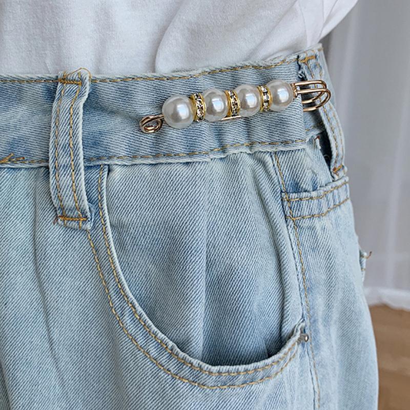 เข็มกลัดกางเกงสำหรับผู้หญิง ลดเอว และปรับขนาดได้ Easily Adjust Waist Retraction Pin