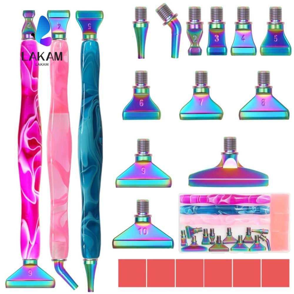 LAKAM เพชรจิตรกรรมปากกา 5d Glitter Diamond Cross เรซิ่นปากกา