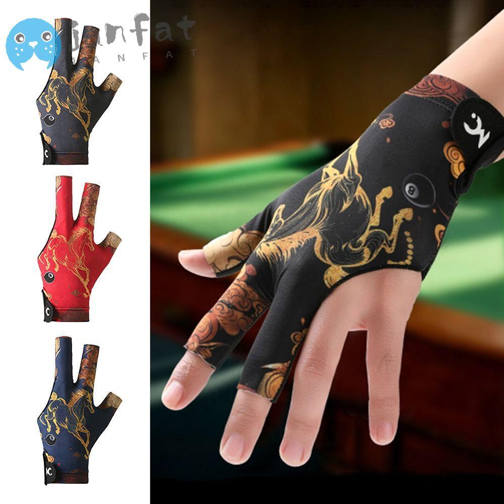 ถุงมือบิลเลียดสำหรับมือซ้าย ออกแบบมาเพื่อลื่นไหลและยืดหยุ่น สินค้าคุณภาพสูงสำหรับผู้เล่นสนุ๊กเกอร์
