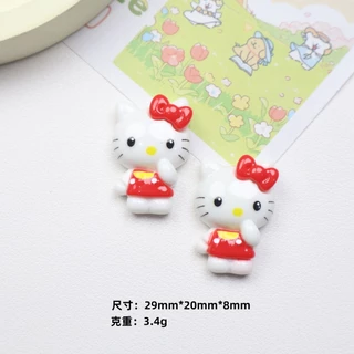 10 ชิ้นแมวกับ Apple Hug Bear Fly A Plane เสน่ห์เรซินน่ารักสําหรับ DIY (6-236)