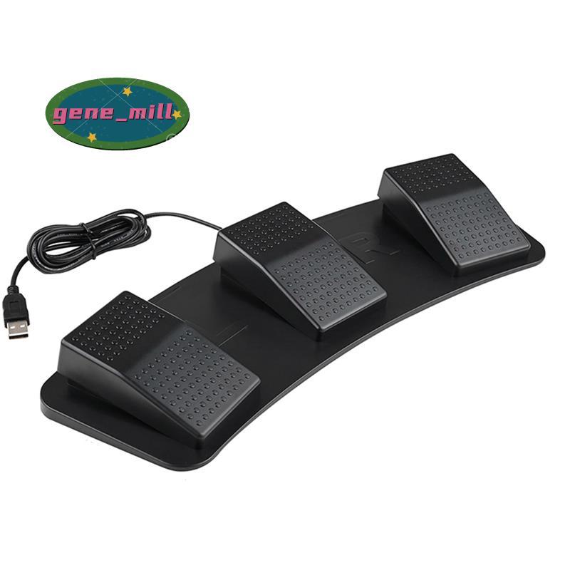 USB Triple Foot Switcher Controller Key คีย์บอร์ดที่กําหนดเอง Gaming มัลติมีเดีย Action Pedal สําหรั