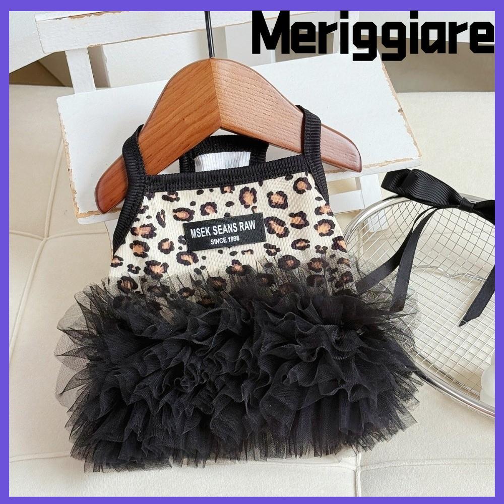 MERIGGIARE Puppy Cat Slip Dress, Breathable Soft Pet Princess Dress, Summer Skin-Fried Sweet Dog Puf