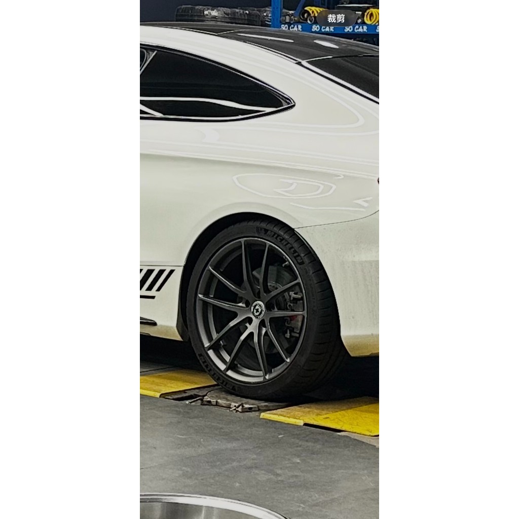 Mercedes-Benz HRE P104 สไตล์ปลอม Hub Gun สีเทา Mercedes-Benz c ด้านหลังล้อข้อมูล 63 ซม. 9.5 J ET38 ห