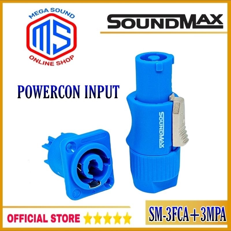 Jack Powercon Soundmax Jack Speakon AC Power Input Soundmax 1 ชุด