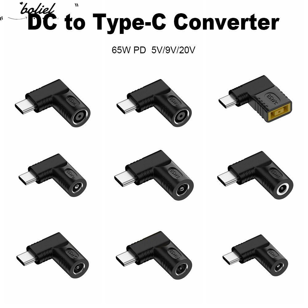 BOLIEL DC to Type C Converter ปลั๊กสี่เหลี่ยม 5v 9v 12v Professional PD 65W สําหรับ //
