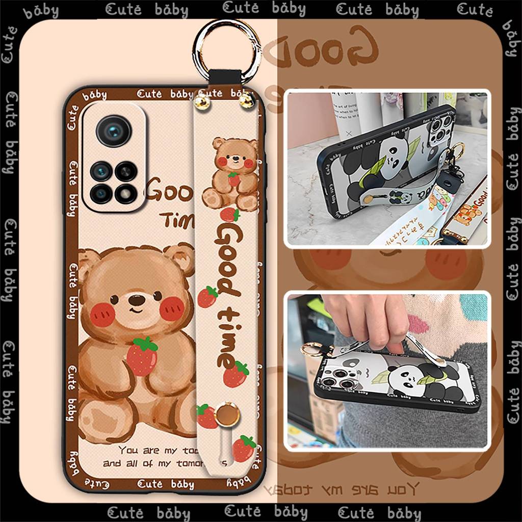 Dirt-proof การ์ตูนเคสโทรศัพท์สําหรับ Xiaomi 10T 5G/10T Pro/Redmi K30S/K30S Ultra กันน้ํา Lanyard ป้อ