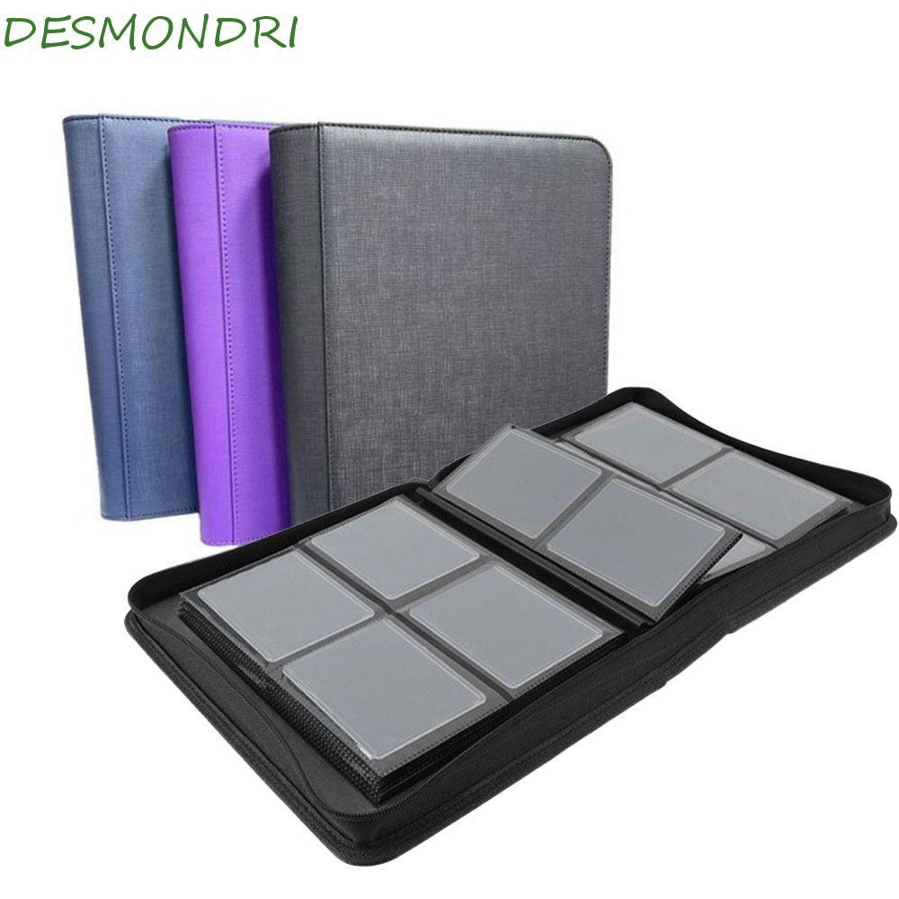 DESMNDRI Toploader อัลบั้ม, 112 Toploader PU Toploader Binder, ปฏิบัติ 4 กระเป๋าขนาดใหญ่ความจุการ์ดก
