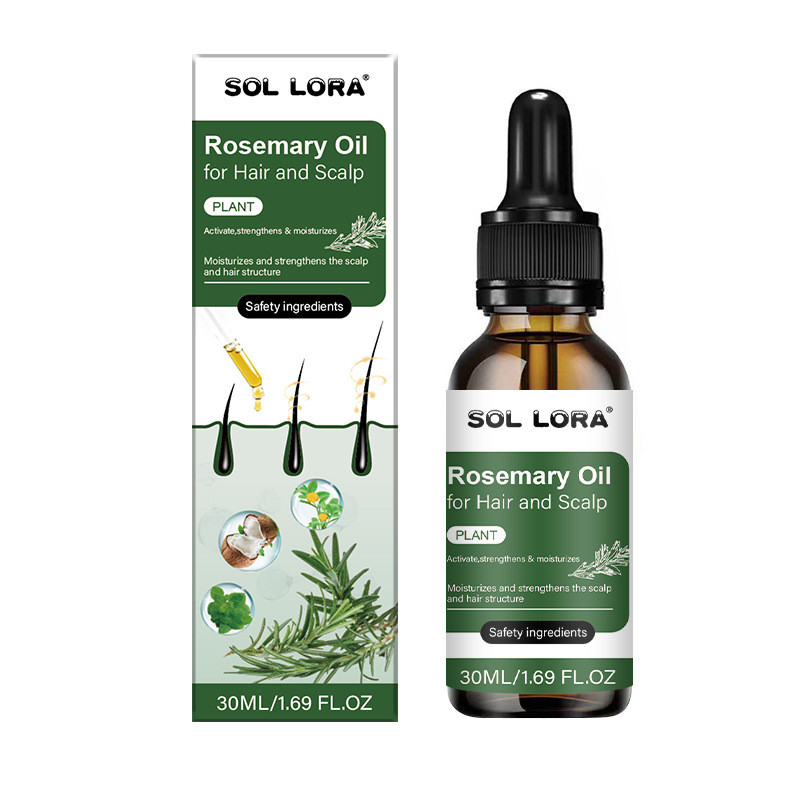 [คลังสินค้าพร้อม] SOL LORA Hair Care Rosemary Oil Rosemary Essence Nourish Hair Ends Soft Hair Care 