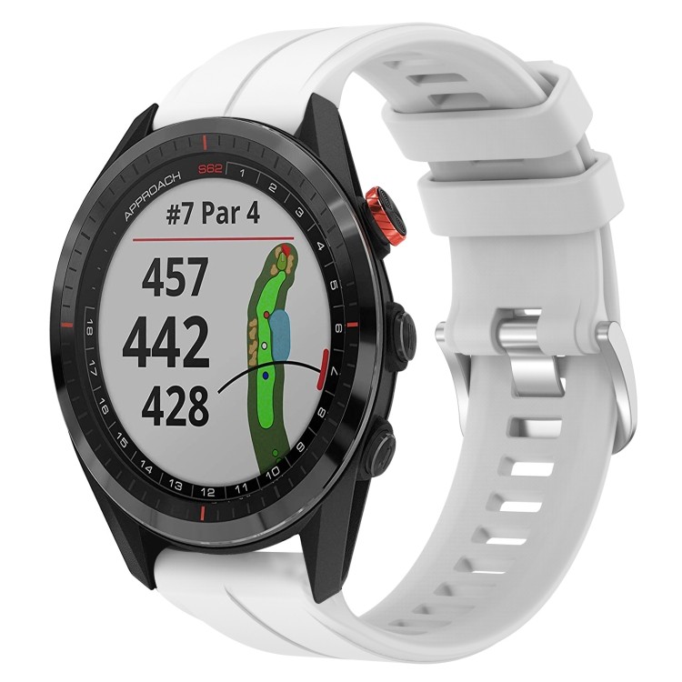 คุณภาพสูงสําหรับ Garmin Approach S62 22 มม.สายนาฬิกาซิลิโคนกีฬา