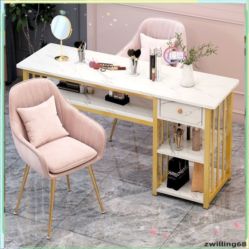 Simplicity Nail Salon Desk Japanese Luxury Chair Set Double Nail Salon Desk 120cm desk