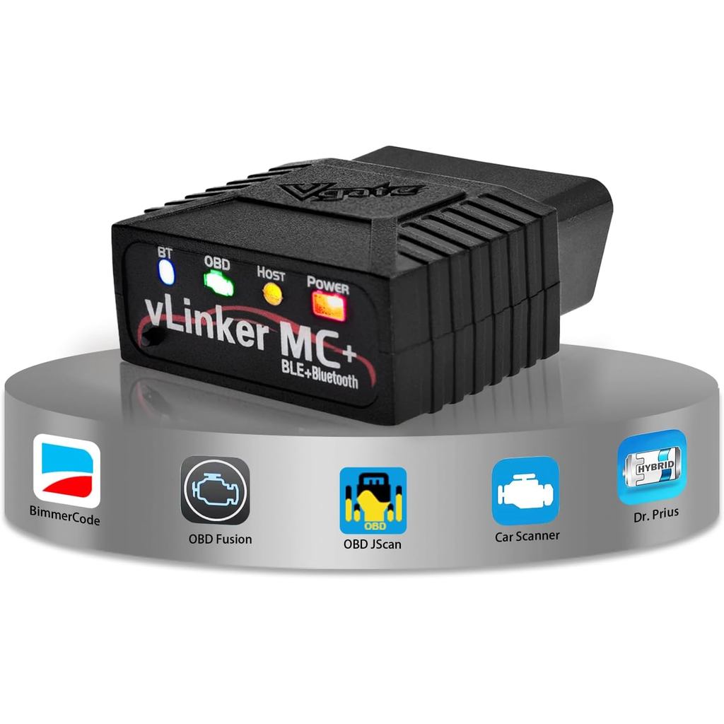 Vgate vLinker MC+ (BT3.0/BLE4.0) OBD2 เครื่องสแกนเนอร์รหัส Reader เครื่องมือสแกนวินิจฉัยสําหรับ Andr