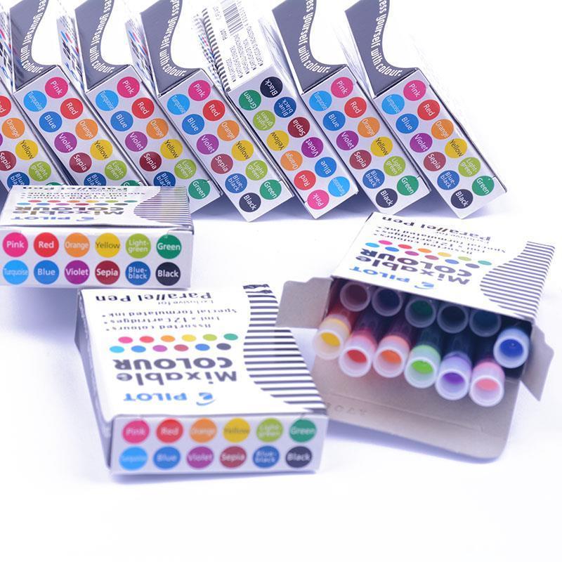 ✨ญี่ปุ่นญี่ปุ่น PILOT PILOT PILOT Ink Sac 12 สีหมึกสี Liner Non-Carbon ปากกาหมึก Liner PILOT ปากกาขน