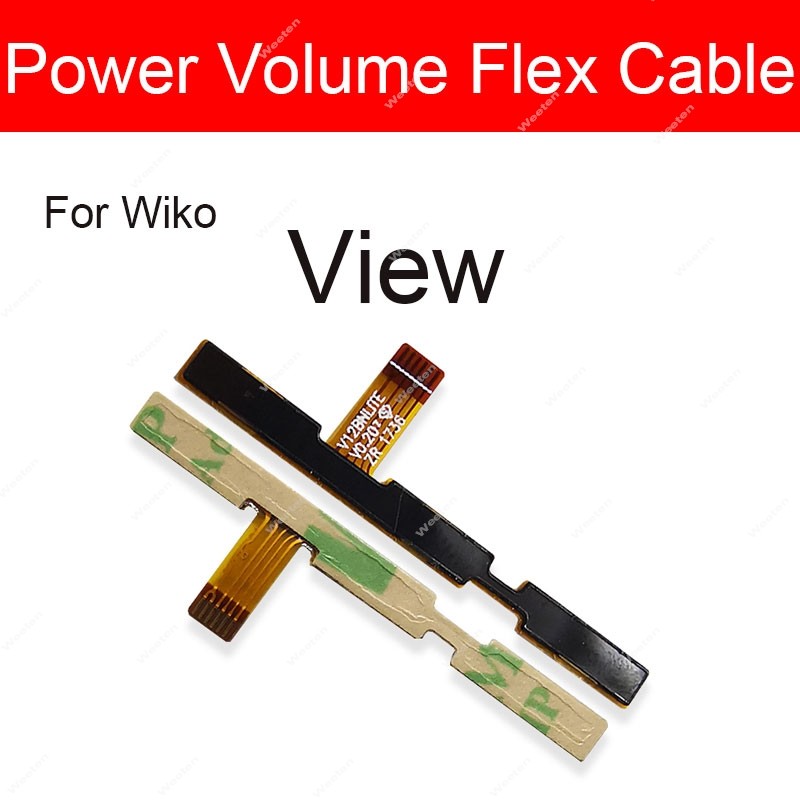 On Off Control Power Flex Cable สําหรับ Wiko View Prime Max XL Wim Lite Volume Flex Cable ด้านข้างกุ
