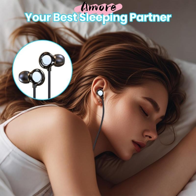 Amore Wire Headphones Type C 3 5mm Plugs Fidelitys Sound In Ear หูฟังชุดหูฟัง