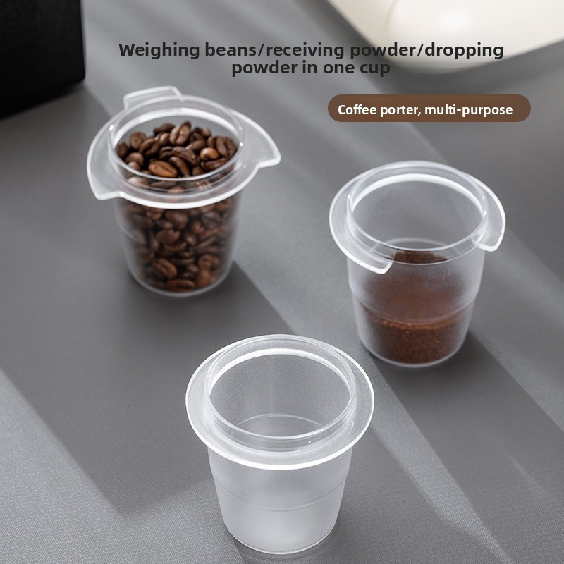Universal Anti-Static Dosing Cup - เหมาะกับ Portafilter 51/53/58 มม., Frosted Translucent สําหรับเครื่องบด