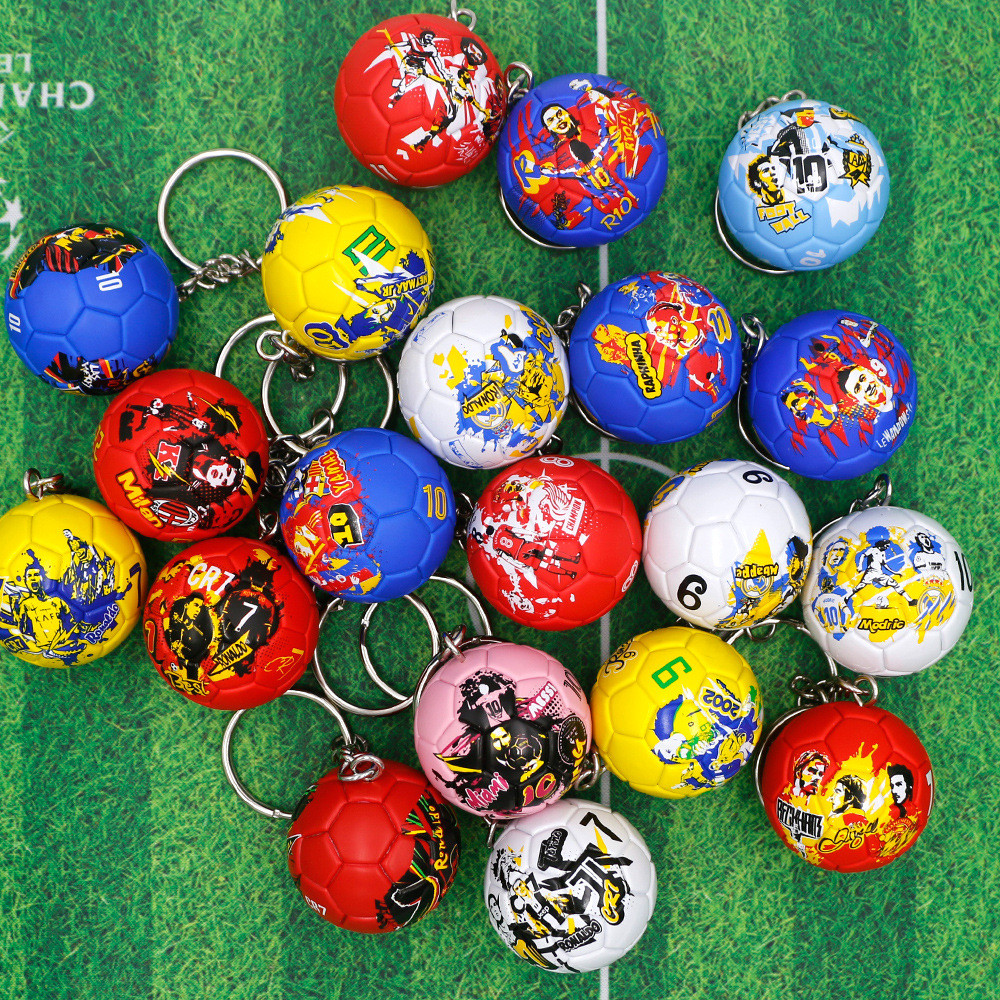 Messi C Roja Malmbappe Key Ring การแข่งขันพวงกุญแจฟุตบอลจี้กีฬาของที่ระลึกจี้ฟุตบอล