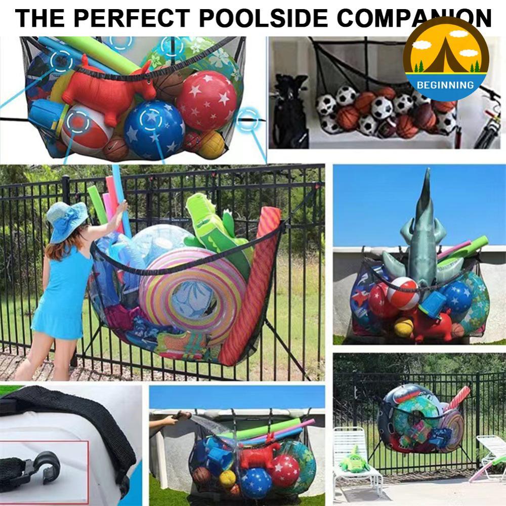 ᲦBE Heavy Duty Pool Storage Bag Pool Float Storage Bag Pool Float Organizer